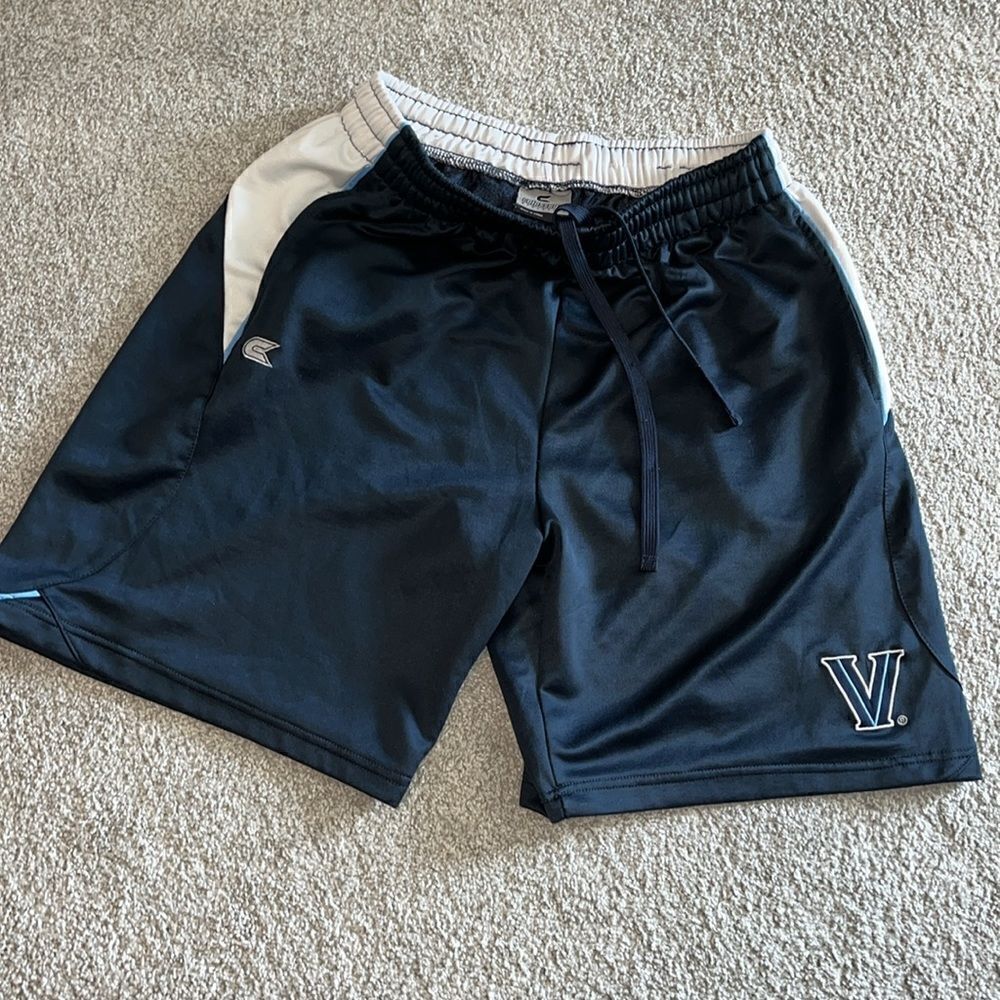 Mens Villanova wildcats stretch thick basketball 2 tone shorts XL March Madness